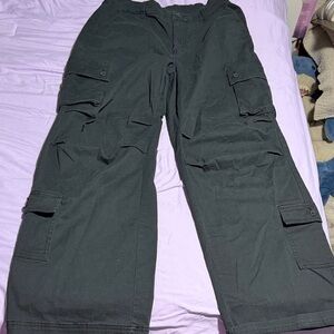 wild fable Black Cargo Pants with Multiple Pockets
